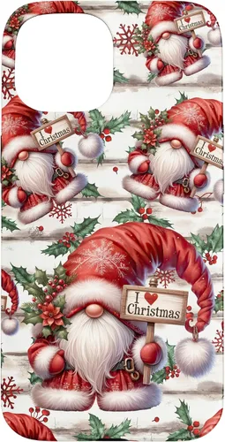 Vista 6 de iPhone 16 Love Christmas Gnomo Shabby Chic Decoración para mujer Bonita funda de Navidad