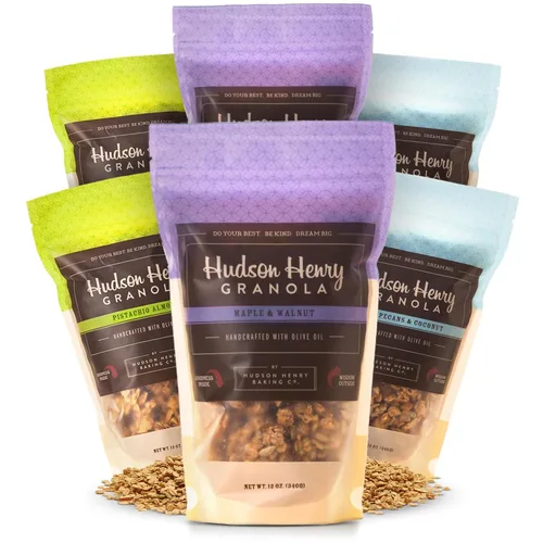Vista 28 de Hudson Henry Granola, arce, pecana y coco, paquete de 12 onzas, paquete de 3, proyecto verificado sin OMG