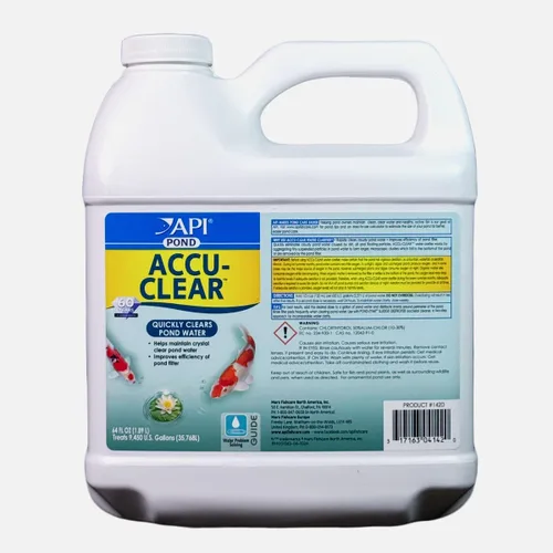 Vista 8 de API POND ACCU-CLEAR - Clarificador de agua para estanque de 1 galón Quickly Cleans Cloudy Pond Water - Treats Up To 19,200 Gallons - Safe for Pets