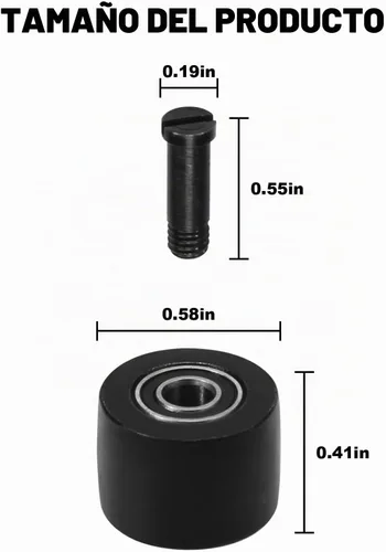 Vista 7 de Rodamiento neumático de lijadora de correa 3037PAR 3037 Conjunto de polea se adapta a la herramienta neumática Astro - Acero - Inc 1,2,3,61