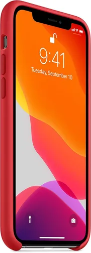 Vista 2 de Apple - Funda de silicona para iPhone 11 Pro, roja