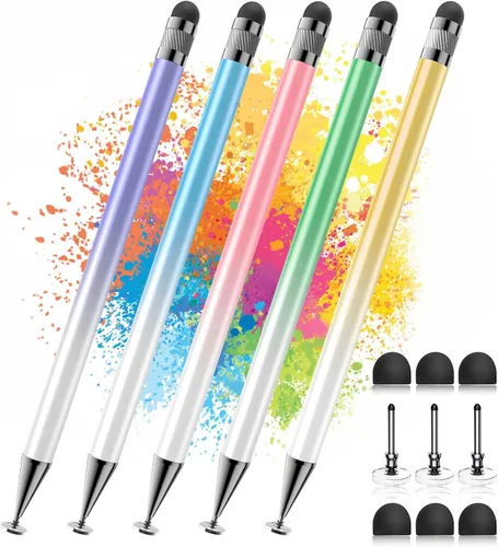 Vista 13 de Bopomofo Stylus (5 Pcs), lápiz óptico 2 en 1 para pantalla táctil, lápiz