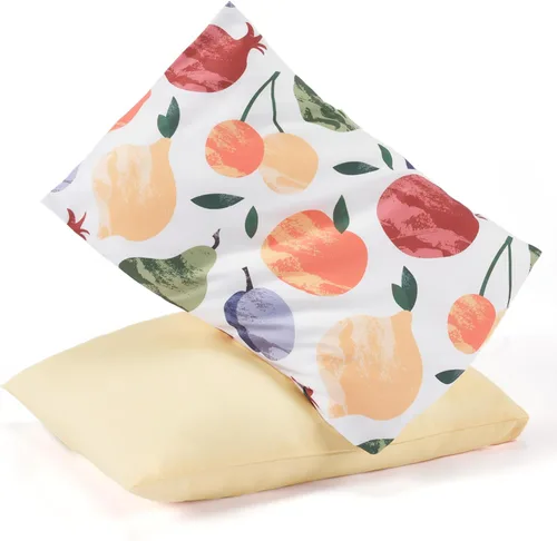 Vista 15 de TILLYOU Paquete de 2 fundas de almohada para niños pequeños con cierre de sobre, 13" x 18" de microfibra sedosa y suave, fundas de almohada de viaje