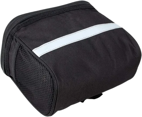 Vista 6 de Ochine Bolsa para manillar de bicicleta, bolsa de cesta delantera de bicicleta, bolsa de manillar de bicicleta con bolsillo de malla, bolsa