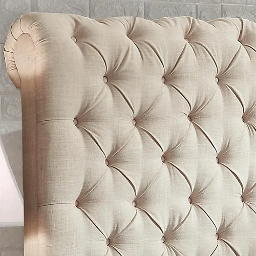 Vista 5 de Rosevera Rosina - Base de cama con cabecera ajustable, con cabecera ajustable, con cabecera enrollable de 32 pulgadas, fácil montaje, tamaño King