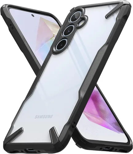 Vista 34 de Ringke Fusion-X [revestimiento dual antiarañazos] compatible con Samsung Galaxy A14 (4G y 5G), parachoques aumentado transparente, parte trasera