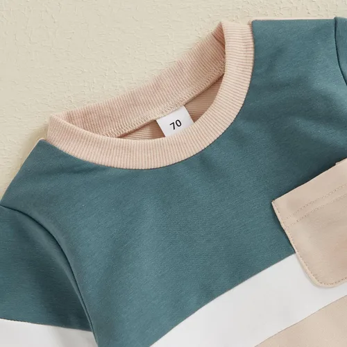 Vista 49 de Conjunto de sudadera de manga larga con cuello redondo y pantalones deportivos para bebés, ropa de invierno para bebé