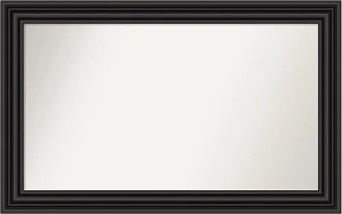 Vista 17 de Amanti Art Espejo personalizado, espejo de baño negro puente, espejo de pared o espejo de tocador de baño sobre el fregadero (26 x 26 pulgadas)