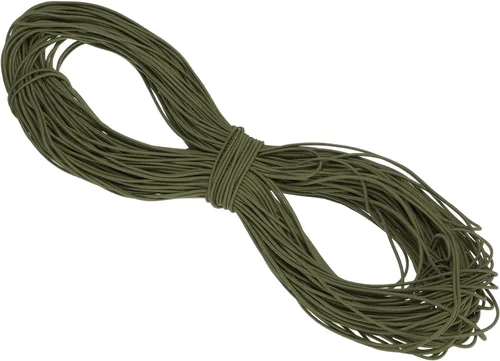 Vista 93 de PATIKIL Cuerda elástica elástica de 109 yardas (328.1 ft), cuerda elástica pesada de 0.059 in, albaricoque para manualidades, correas de gancho