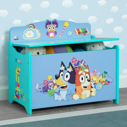 Vista 2 de Delta Children - Caja de juguetes de lujo Bluey Azul