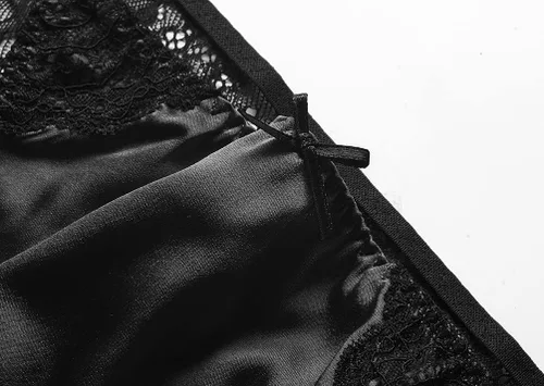 Vista 2 de SilRiver Bikini de seda para mujer, bragas de satén para mujer, ropa interior brillante