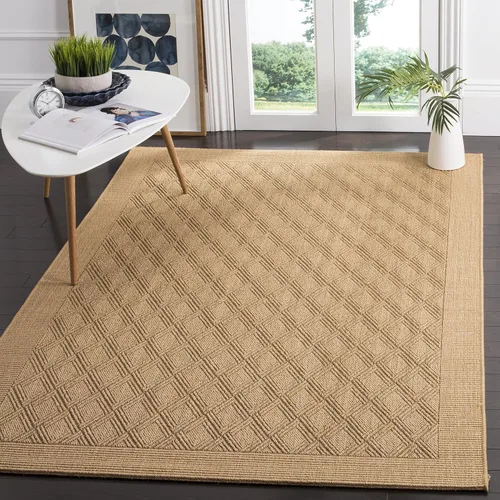 Vista 5 de SAFAVIEH Palm Beach Collection - Alfombra decorativa de 2 x 3 pies, diseño de ceniza, sisal y yute, ideal para zonas de alto tráfico en entrada