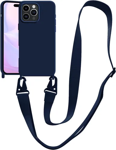 Vista 137 de Funda compatible con iPhone 8 Plus, iPhone 7 Plus/6 Plus/6S Plus con cordón, funda cruzada para iPhone con correa ajustable de silicona para iPhone
