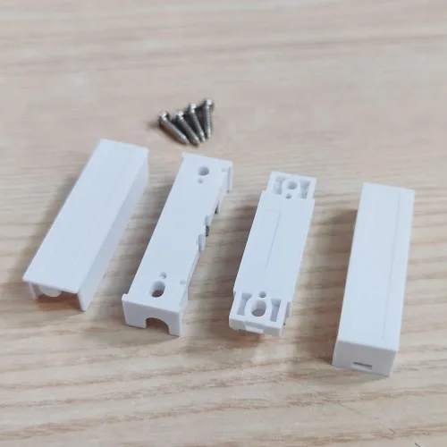Vista 7 de Paquete de 5 interruptores magnéticos NC Sensor de puerta de contactos para sistema de seguridad de alarma para el hogar