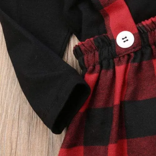 Vista 7 de Mubineo Conjunto de falda de algodón para bebé y niña pequeña