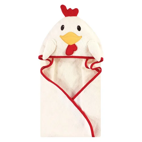 Vista 62 de Hudson Baby Toalla con capucha unisex de algodón con cara de animal para bebé, cocodrilo, talla única