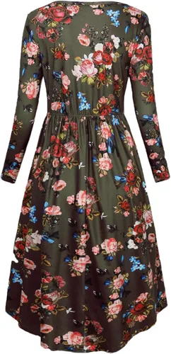 Vista 4 de CzzzyL Vestido de lactancia de maternidad de manga corta para mujer