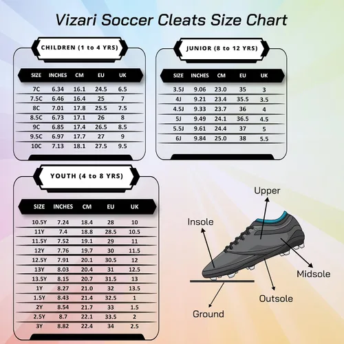 Vista 7 de Vizari Blossom FG - Zapatos de fútbol (bebépequeño)