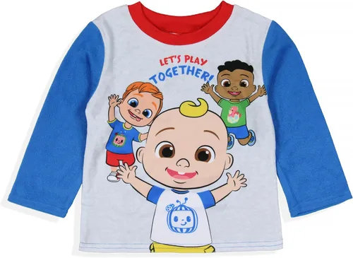 Vista 2 de Komar Kids CoComelon Let's Play - Conjunto de pijama de manga larga para niños pequeños