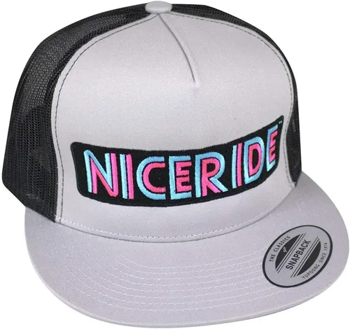 Vista 3 de Disco Trucker - Gorra de béisbol clásica Snapback Trucker, GrisNegro