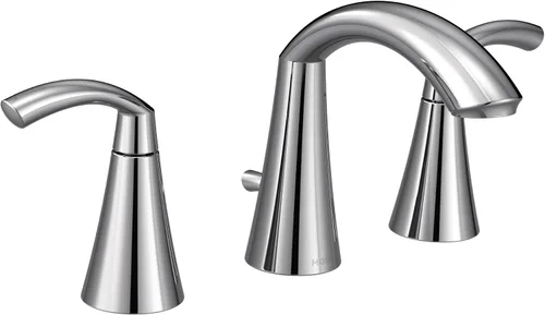 Vista 11 de Moen Glyde T6173BN - Grifo de fregadero de baño moderno de arco alto de 8 pulgadas de níquel cepillado, requiere válvula, T6173BN