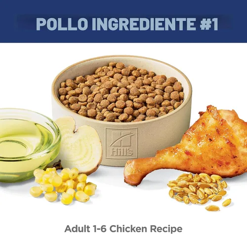 Vista 3 de Hill's Science Diet Alimento seco para gatos adultos 1-6 # 1 recomendado por veterinarios, receta de pollo, 4 libras. Bolsa