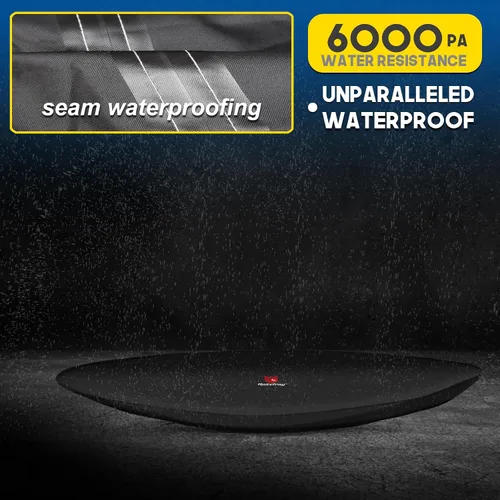 Vista 4 de Funda para kayak de 9.3 a 10.5 pies, cubiertas de kayak marino de alto rendimiento 300D, impermeable, resistente a los rayos UV, resistente a