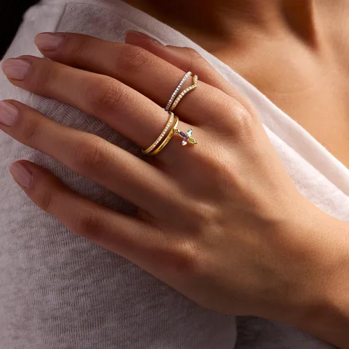 Vista 2 de RS Pure by Ross-Simons - Anillo de eternidad de diamantes de 0,15 qt t t en oro amarillo de 14 kt