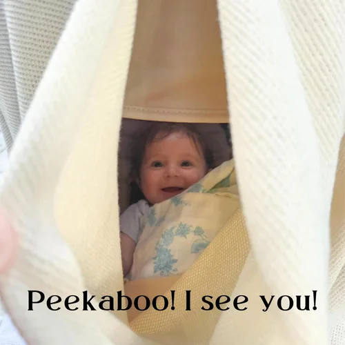 Vista 7 de Little Rou Peekaboo - Cobertor de Lactancia de Punto Transpirable para Amamantar - Cobertores de Lactancia de Algodón Orgánico Suave y Cachemira