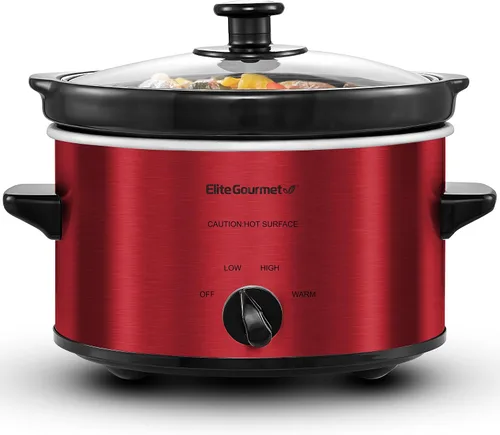 Vista 8 de MaxiMatic Elite Gourmet olla de cocción lenta de 1.5 qt, Plateado Tapa de cristal ajustable apta para lavavajillas, ideal para entradas, salsas