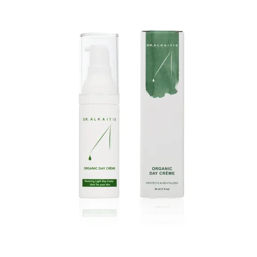 Vista 4 de DR. ALKAITIS Organics Day Crème - Crema hidratante natural con Sacha Inchi y Omega-3 - Crema facial protectora diaria (1.0 fl oz/1 oz)