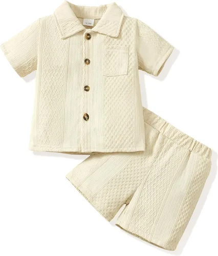 Vista 31 de Conjunto de ropa de verano para bebé y niño, camiseta de manga corta de algodón, pantalones cortos de dinosaurios, conjunto de ropa para niño