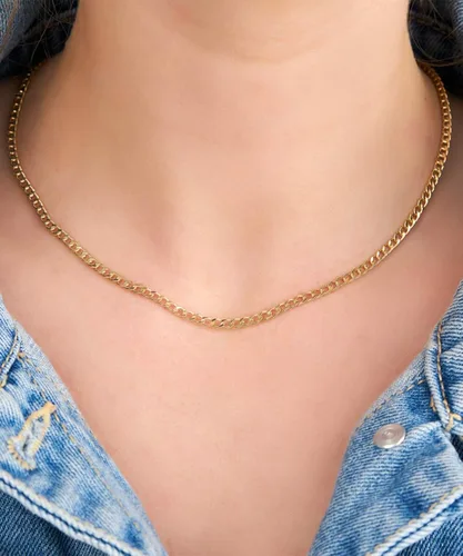 Vista 5 de Barzel Collar de cadena de oro chapado en oro de 18 quilates eslabones cubanos de 0079in 0118in 0157in 0197in para mujeres u hombres fabricado