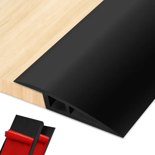 Vista 9 de Tira de transición de piso de vinilo para umbral de puerta, autoadhesiva, 36 pulgadas, umbrales para puertas, tiras de transición reductoras