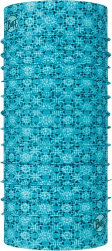 Vista 17 de BUFF CoolNet UV Polaina para el cuello, Protección solar UPF 50, Transpirable, Versátil, Mascarilla de secado rápido, Negro y Azul, Talla para Lazs