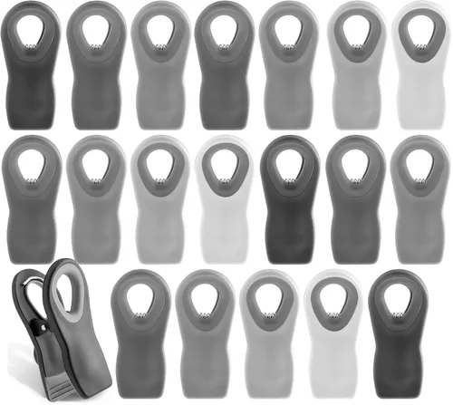 Vista 27 de COOK WITH COLOR Clips para bolsas de chips con imán para almacenamiento de alimentos con agarre hermético para bolsas de pan, bolsas de aperitivos