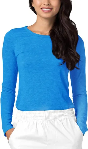 Vista 19 de Adar Underscrubs para Mujeres - Camiseta Underscrub de Manga Larga Comfort Aguamarina (Aquamarine)