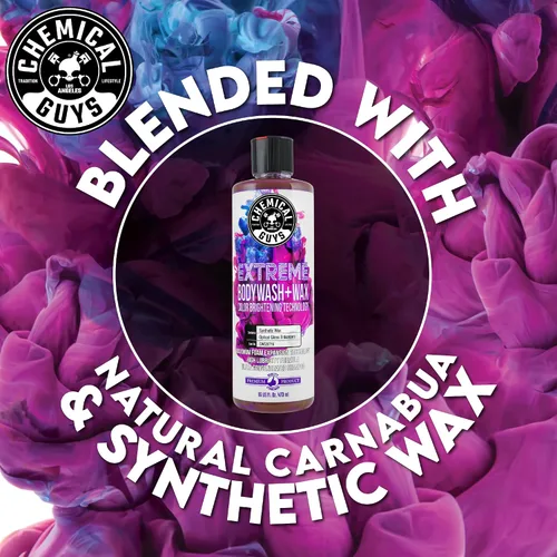 Vista 6 de Chemical Guys Honeydew Snow Foam (CWS_110_16) y Extreme Wash & Wax (CWS_207_16) Jabón de lavado de autos Paquete de 16 onzas (2) botellas de 16 onzas