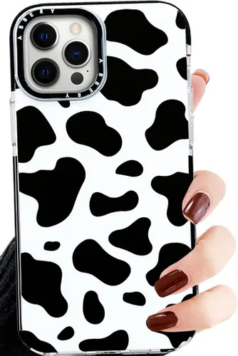 Vista 20 de Abbery Diseñado para iPhone 8 Plus/7 Plus/6 Plus/6S Plus Funda transparente con estampado de vaca, linda funda protectora de silicona TPU