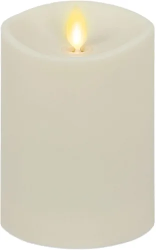 Vista 8 de Luminara Vela de pilar de llama móvil artificial realista para exteriores, llama móvil, luces LED que funcionan con pilas para Navidad exterior
