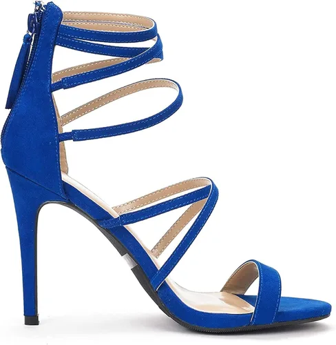 Vista 3 de DREAM PAIRS Sandalias de tacón alto para mujer