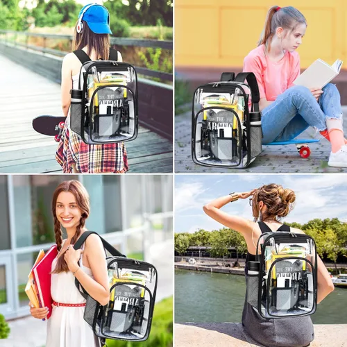 Vista 8 de hk Mochila, Negro -, Mochila transparente