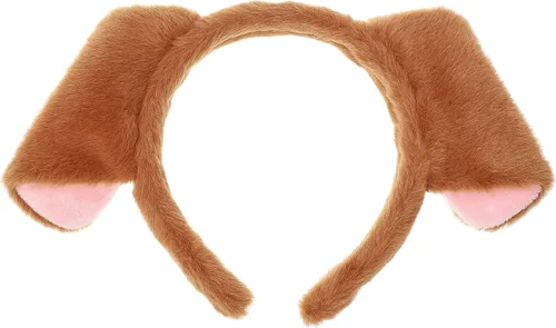 Vista 15 de CHEU Diadema dálmata con orejas de perro y cola para jugar en Halloween