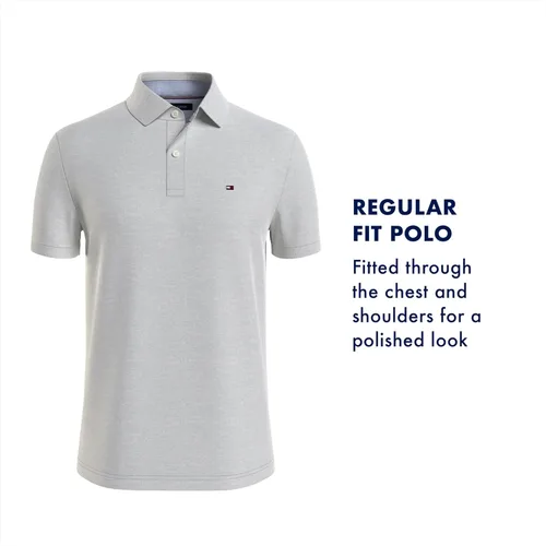 Vista 3 de Tommy Hilfiger Polo elástico de manga corta para hombre con secado rápido protección UV