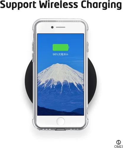 Vista 8 de ONES Funda transparente para iPhone 8 Plus/7 Plus, funda delgada de silicona TPU suave, funda protectora militar contra caídas para teléfono