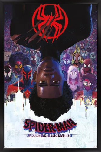 Vista 9 de Trends International Marvel Spider-Man: Across the Spider-Verse - Póster oficial de pared de una hoja, 22.38 x 34 pulgadas, versión enmarcada