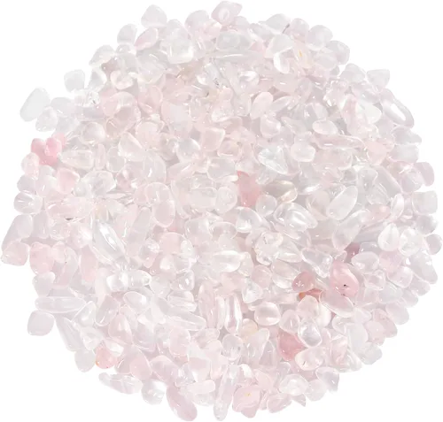 Vista 16 de Chips de cristal de amazonita natural triturado de 1.1 libras, chips de cristales curativos a granel, piedras preciosas de cristal triturado