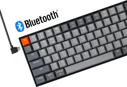 Vista 3 de Keychron K4 96% diseño 100 teclas inalámbrico Bluetooth 5.1teclado mecánico USB con cable Gateron G Pro azul interruptor retroiluminación LED blanca