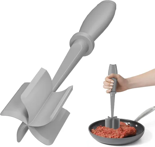 Vista 17 de Picadora de carne, mejora la picadora de hamburguesas, picadora de carne premium resistente al calor para carne molida de res, carne de pavo molida