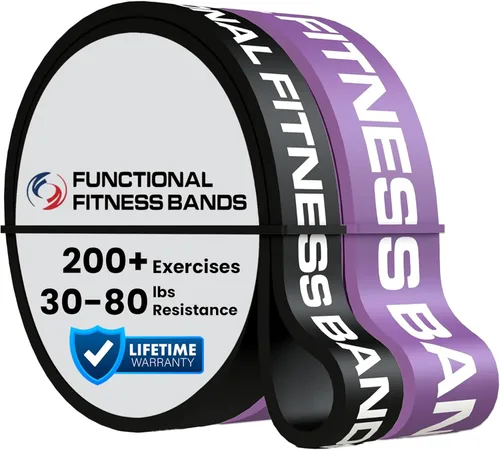 Vista 12 de Juego de bandas de asistencia para dominadas por Functional Fitness. Banda de entrenamiento de resistencia y asistencia de alta resistencia